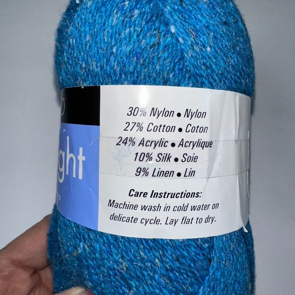 Berroco Remix Light Yarn One Skein Turquoise Blue 6942 Lot 3455 432 Yards - Picture 8 of 9